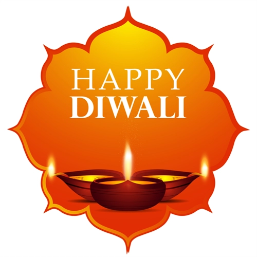 Diwali Decoration Happy Diwali Diyas Sticker
